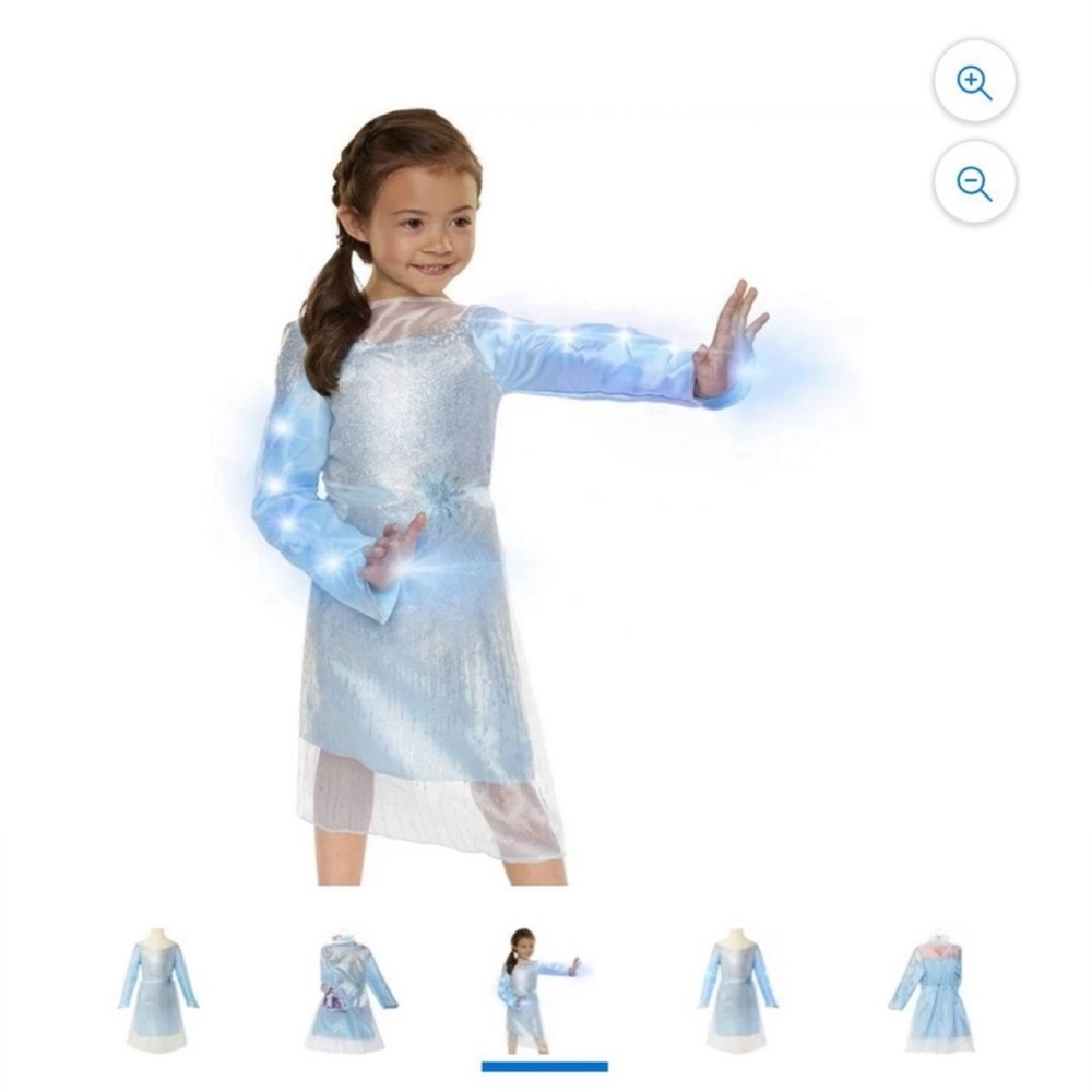 Disney Frozen 2 Elsa Lightup Dark Sea dress
